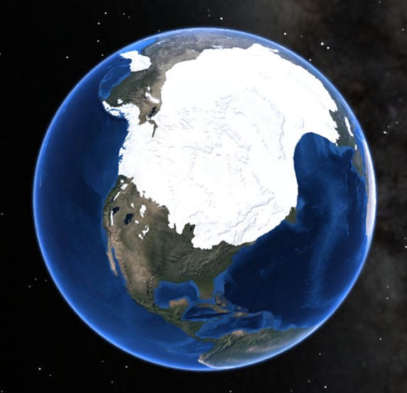 Ice Age Earth image, featured in AHF's blogpost about Massachusetts history.