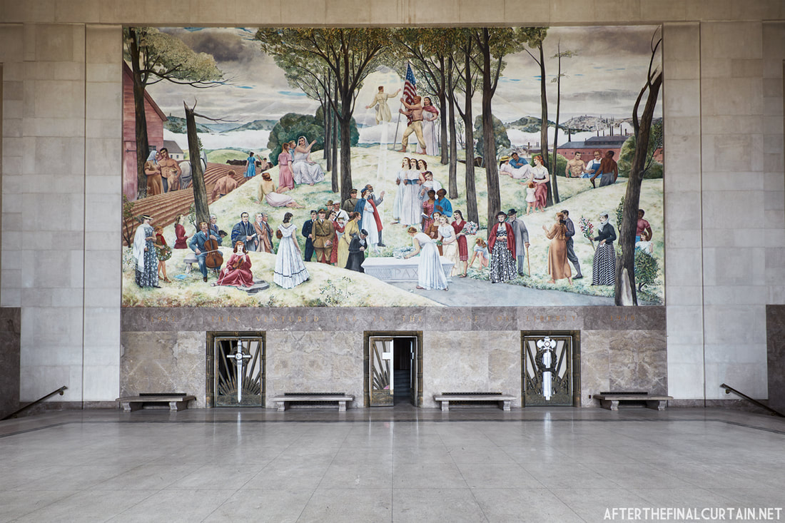Shrine of the Immortal Mural at the Worcester Memorial Auditorium, a preservation project by AHF.